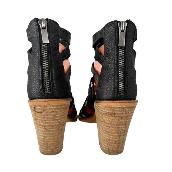 DOLCE VITA the Lain Block Heel Leather Sandal in Black Women's Size 7 - Picture 9 of 12